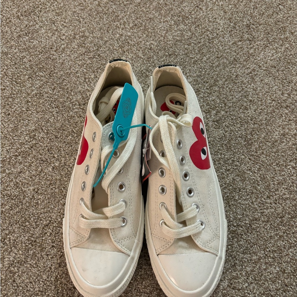 Converse x Comme des Garçons PLAY White Sneakers
